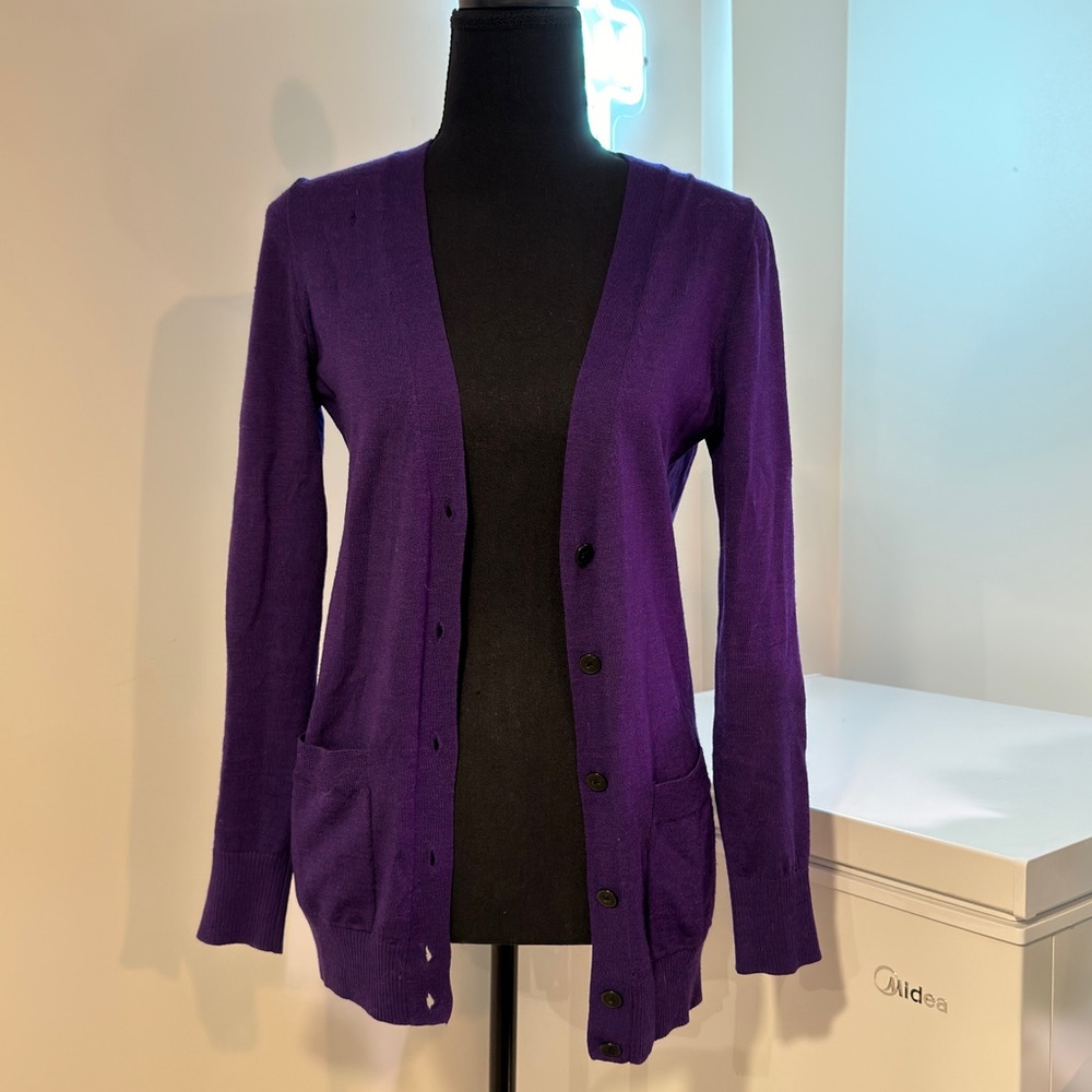 J crew merino wool cardigan